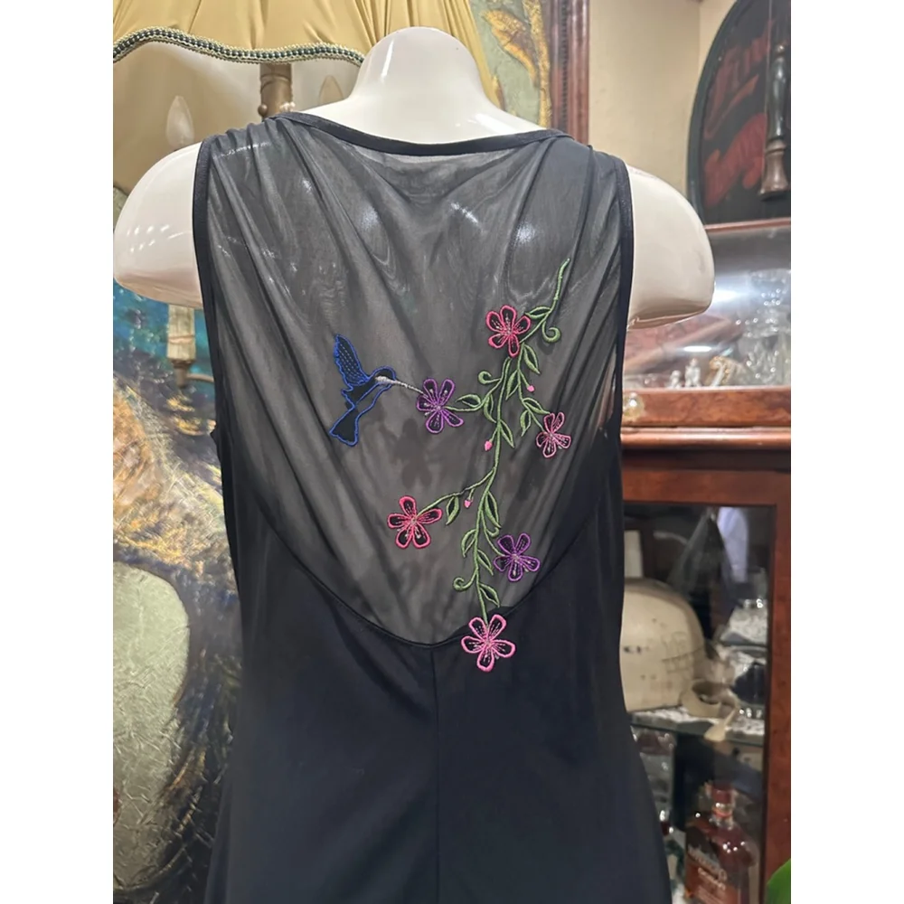 All That Jazz Black Maxi Dress Women's Size Large - Picture 5 of 9